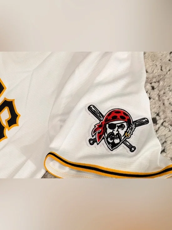 Nike Pittsburgh Pirates Konnor Griffin #6 White MLB Baseball Jersey Men’s Sz: M - Picture 7 of 8